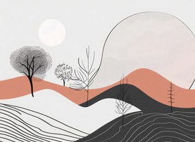 Poszter 55x40cm Félárnyék Kilátás