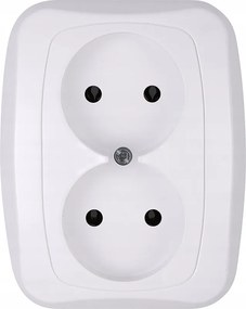 Fehér dupla aljzat Földelés nélküli aljzat Kontakt az Atut Abex kerettel