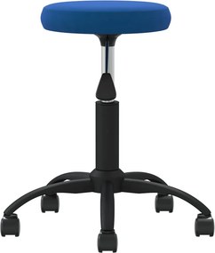 vidaXL kék bársony forgó irodaszék