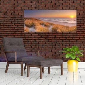 Kép - Strand naplementében (120x50 cm)