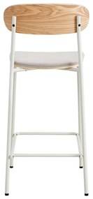 Bézs-natúr színű bárszék szett 2 db-os (ülésmagasság 66 cm) Adriana – Marckeric