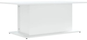 Fehér szerelt fa dohányzóasztal 102x55,5x40 cm