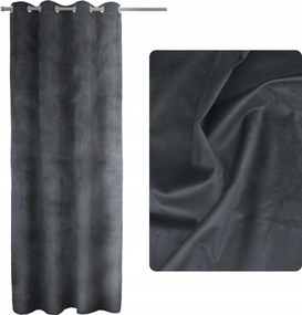 Sötétítő függöny velúr nappali 140x250 Sötétszürke Pacific