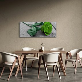Kép - Zöld rózsa (120x50 cm)