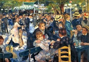 Renoir-Ball at the Moulin üvegkép, falikép