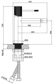Cersanit S951-576 - Bidécsap ZEN fekete