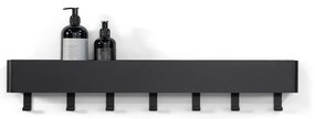 Fekete fali acél fürdőszobai polc Multi – Spinder Design