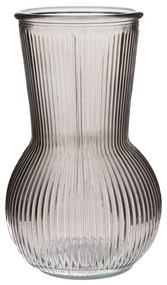 Silvie üvegváza, fekete, 11 x 17,5 cm