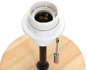 Aigostar - Asztali lámpa USB porttal 1xE27/40W/230V bézs