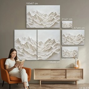 DUBLEZ | Fehér kép - Minimalista hegyek