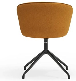 Mustársárga kárpitozott étkezőfotel szett 2 db-os Add – Teulat