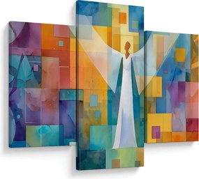 Kép - Geometrikus angyal (90x60 cm)