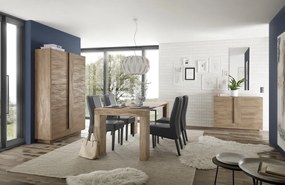 Jupiter 2 ajtós komód mercure tölgy 120 cm