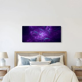 Modern kék absztrakció képe (120x50 cm)