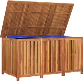 vidaXL tömör akácfa kerti tárolóláda 150x80x75 cm