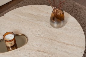 Dohányzóasztal Moira - Travertine