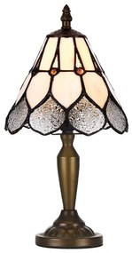 PREZENT-218 Bronz Színű Tiffany Asztali Lámpa 1XE14 40W IP20