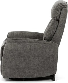 Szürke elektromos relaxfotel kábeles vezérléssel, szövet kárpitozással, TV-H9727 GREY2
