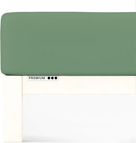 Schlafgut Premium lepedő 120x190-130x220 cm Green Mid 665