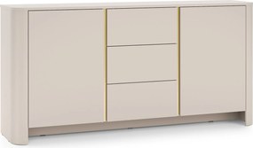 Komodee Komód Amos KSZ168 Modern Lekerekített Kasmír Arany betétek