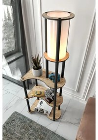 Polcos állólámpa NOTO 1xE27/40W/230V bézs/fekete