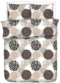 Krepp lapok Körök  barna TiaHome - 1x Párna 90x70cm, 1x Paplan 140x200cm