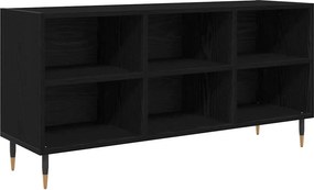 vidaXL TV szekrény Fekete tölgy 103,5 x 30 x 50 cm Faanyag