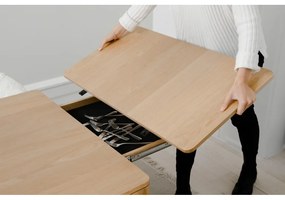 Tölgyfa bővíthető étkezőasztal 90x200 cm Heart'n'Soul – UMAGE