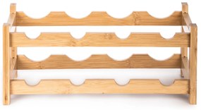 G21 Bambusz borosállvány, 8 palackos