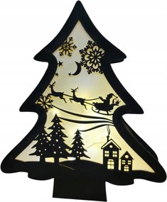 Karácsonyi Lámpa 3D Karácsonyfa Asztalra Led karácsonyi figura Ajándék