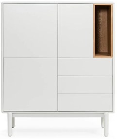 Fehér komód 100x120x40 cm Corvo – Teulat