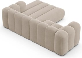 Bézs sarokkanapé (jobb oldali) Lupine – Micadoni Home