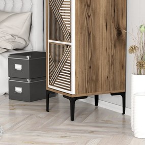 Kumsal P - Walnut, White
