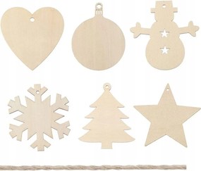 Karácsonyfadísz MIX Felakasztható Öko 18db 5cm