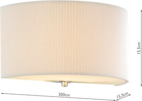 Dar Lighting ZARAGOZA ZAR0133 Fali lámpa 1x60W/E27 IP20