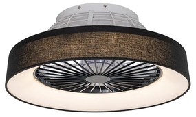 Mennyezeti ventilátor fekete, beépített LED-del és távirányítóval - Emily