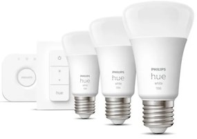 Kezdőkészlet Philips Hue WHITE 3xE27/9,5W 2700K + összekötő eszköz