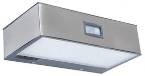 LED lámpatest , mozgásérzékelős , oldalfali , napelemes , 2W , természetes fehér , kültéri , IP44 , LUTEC , BRICK