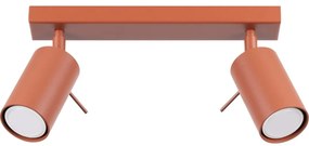 Sollux SL.1507 - Spotlámpa RING 2xGU10/10W/230V piros