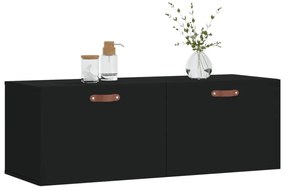 fekete szerelt fa faliszekrény 100 x 36,5 x 35 cm