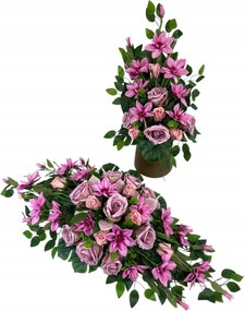 Csokor Nád Kompozíció Sír Temető Művirágok