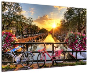 Kép - Napkelte Amszterdamban (90x60 cm)