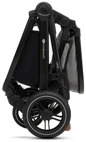 KINDERKRAFT - Kombinált babakocsi 3in1 ESME Moonlight szürke + autósülés MINK PRO