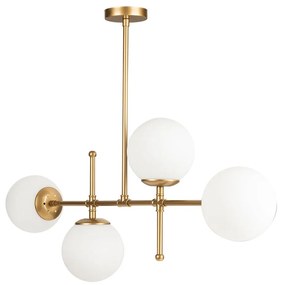 Kruva aranyszínű függőlámpa, magasság 57 cm - Squid Lighting