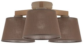 Brilagi - Felületre szerelhető csillár LATTE SABIA 3xE27/15W/230V fenyő/barna