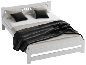 Fa ágy 160x200 LUX VitBed fehér + Matrac 160x200 Niobé