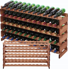 60 palackos könyvespolc bortartó állvány moduláris 5x12 építs úgy, mint az összecsukható építőkockák