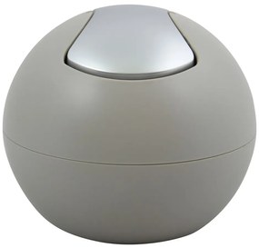 Szürkésbarna műanyag szemetes 1 l Bowl Matt – Spirella