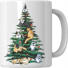 Karácsonyi bögre Macskák Ajándék Mikulásra