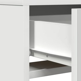 LED világítású sminkasztal Fehér 50x41x140 cm